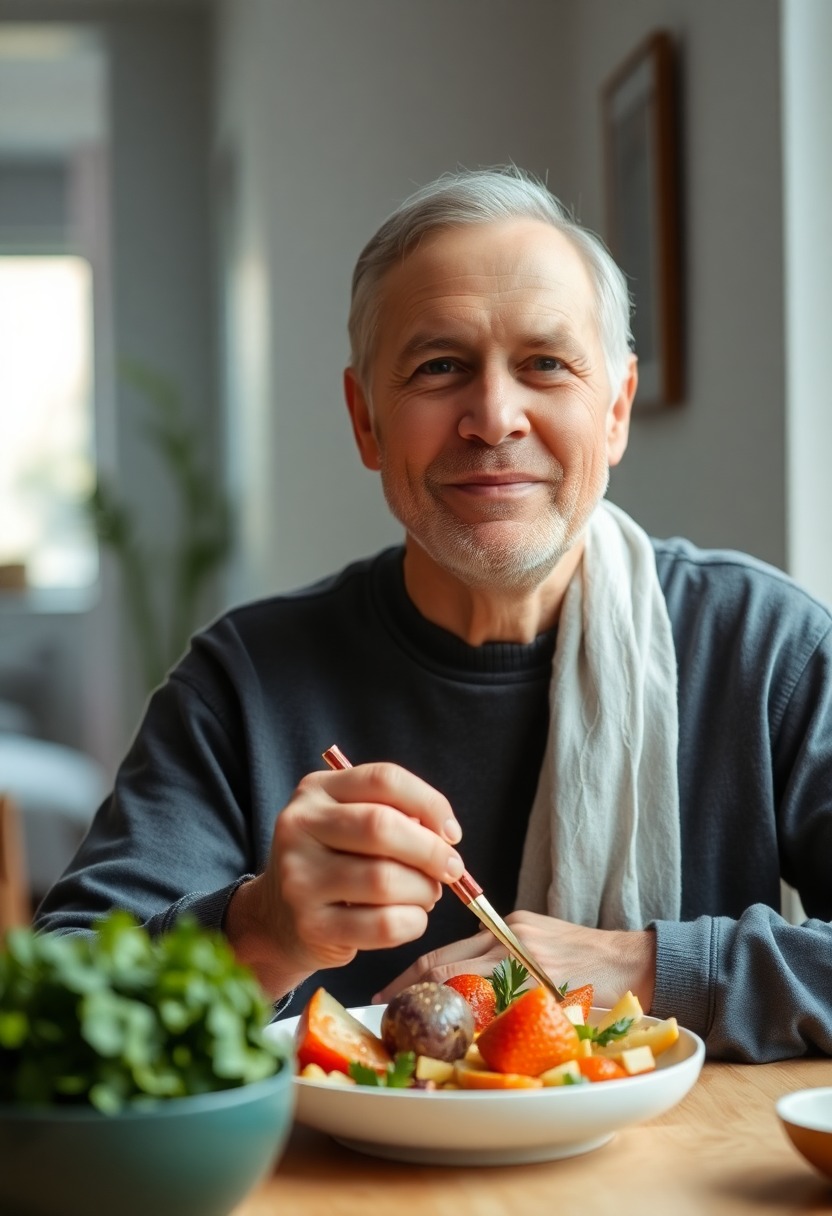 A_person_in_their_40s_enjoying_a_healthy_meal.